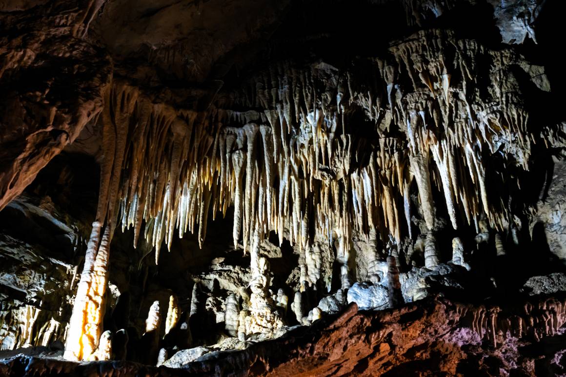 Krápníková výzdoba Belianské jeskyně
