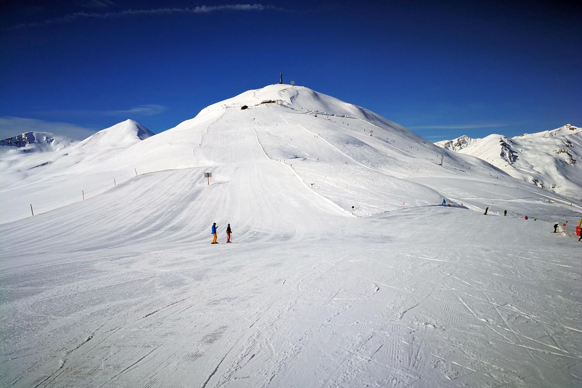 Lyžařský areál Mottolino v Livignu