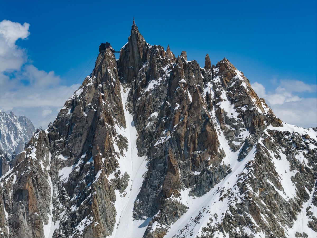 Neskutečná jehla Aiguille de Midi